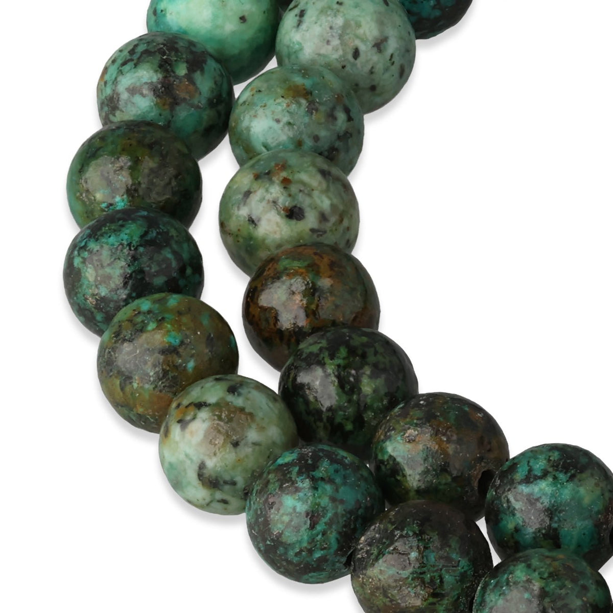 Afrikanischer Türkis Perlen · rund · 6 mm - PerlineBeads SA