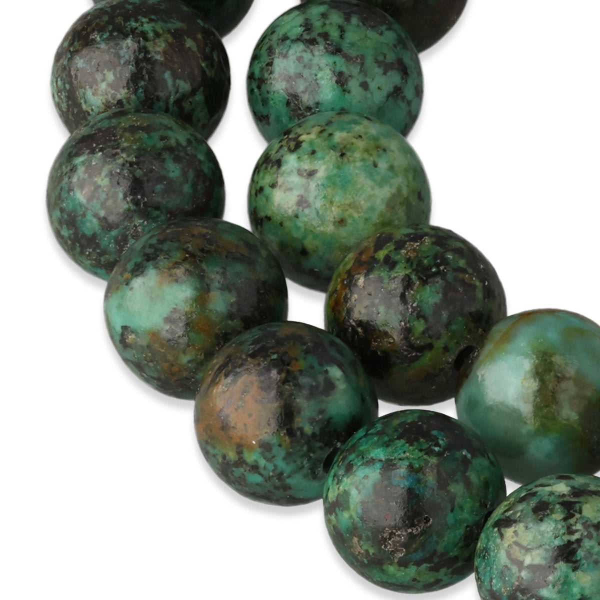 Afrikanischer Türkis Perlen · rund · 8 mm - PerlineBeads SA