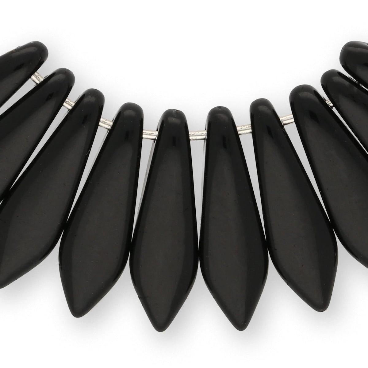 Dagger Bead 1 - Loch - Jet - PerlineBeads SA