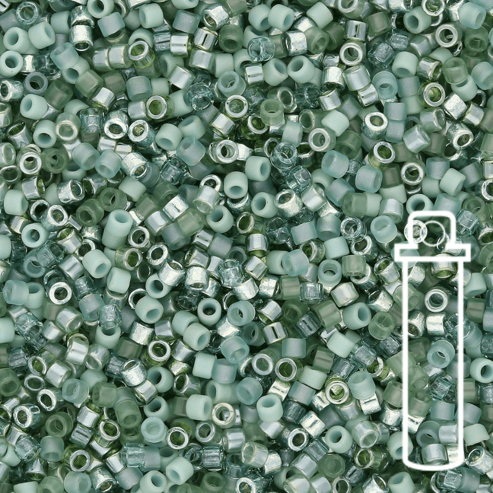 Delica 11/0 - DB - MIX9043 - Mix Sagebrush - PerlineBeads SA