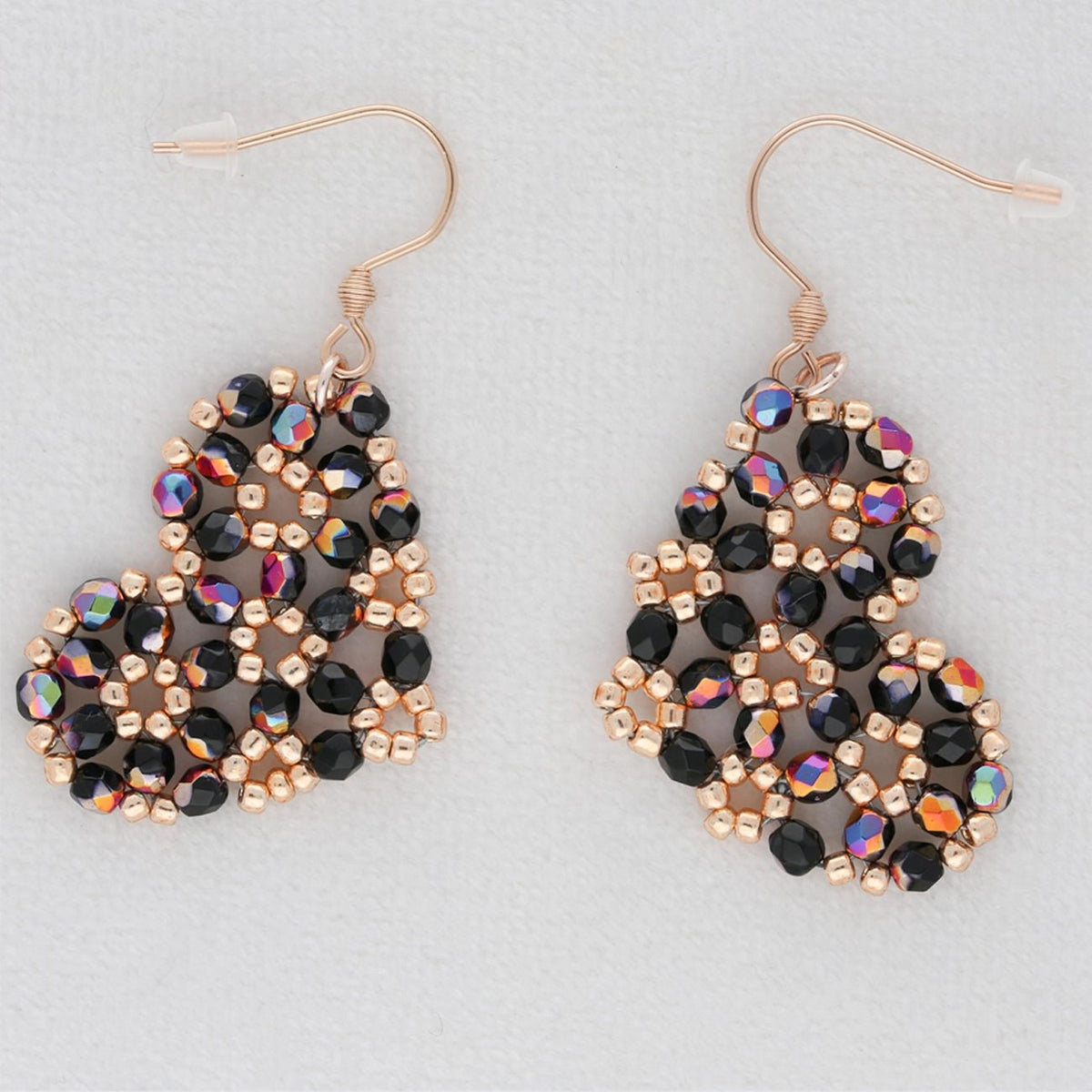 DIY Schmuck - Kit „Noir Aurora“ – Statement - Ohrringe - PerlineBeads SA