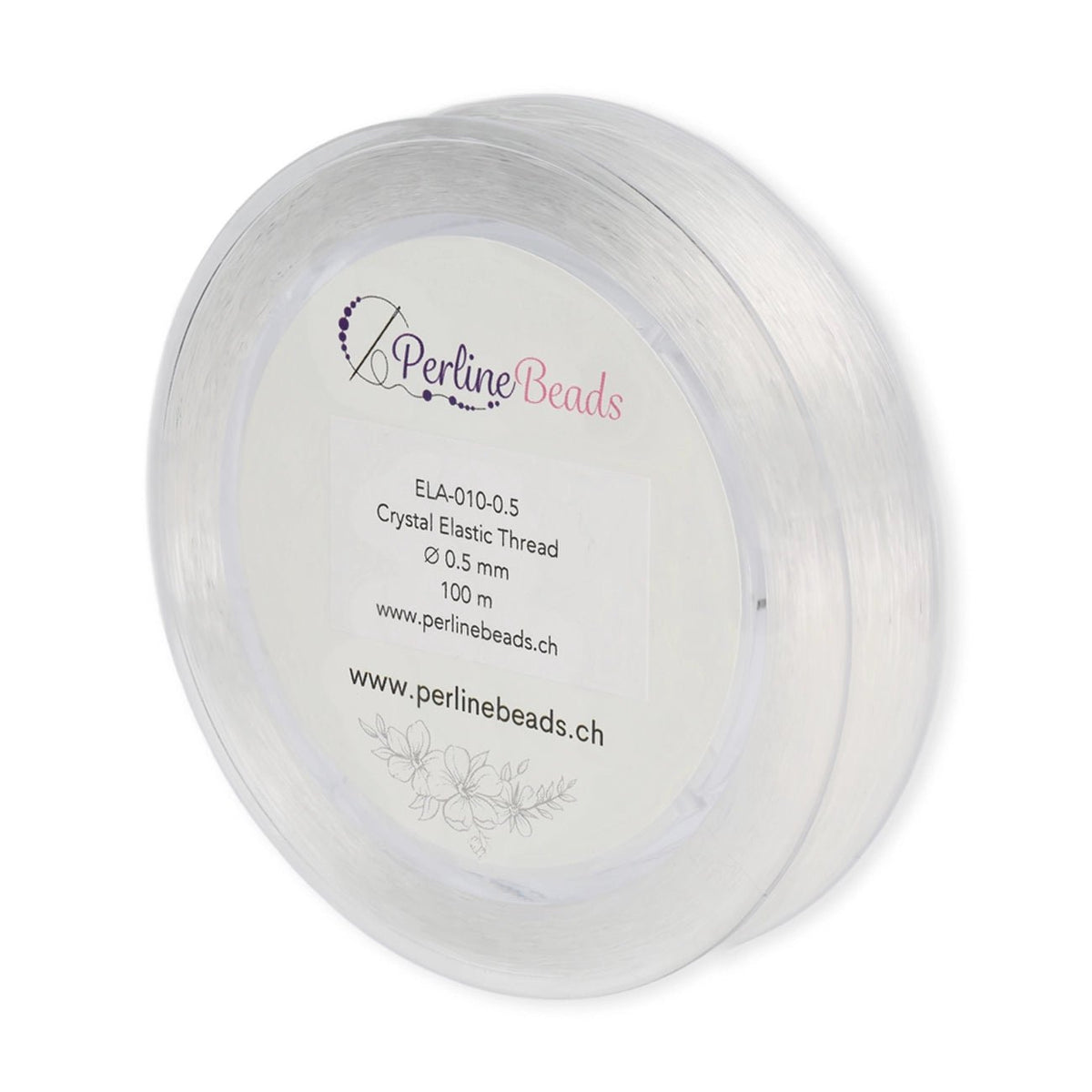 Elastischer Nylonfaden 0,5 mm – Korea Qualität (100 m) - PerlineBeads SA