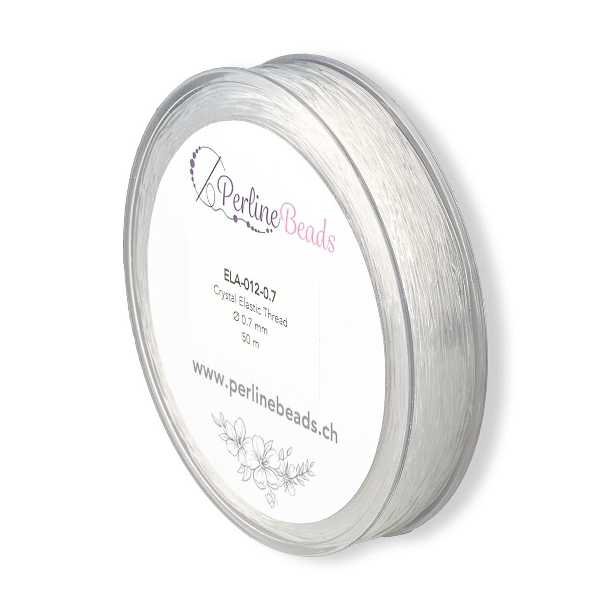 Elastischer Nylonfaden 0,7 mm – Korea Qualität (50 m) - PerlineBeads SA