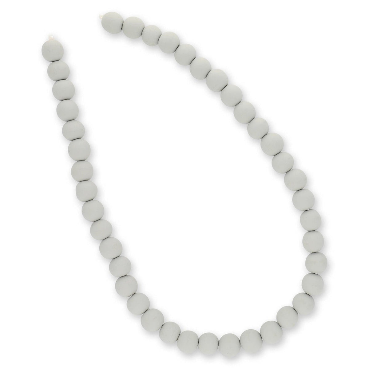 Farbige Holzperlen – ca. Ø 10 mm - Grau - PerlineBeads SA