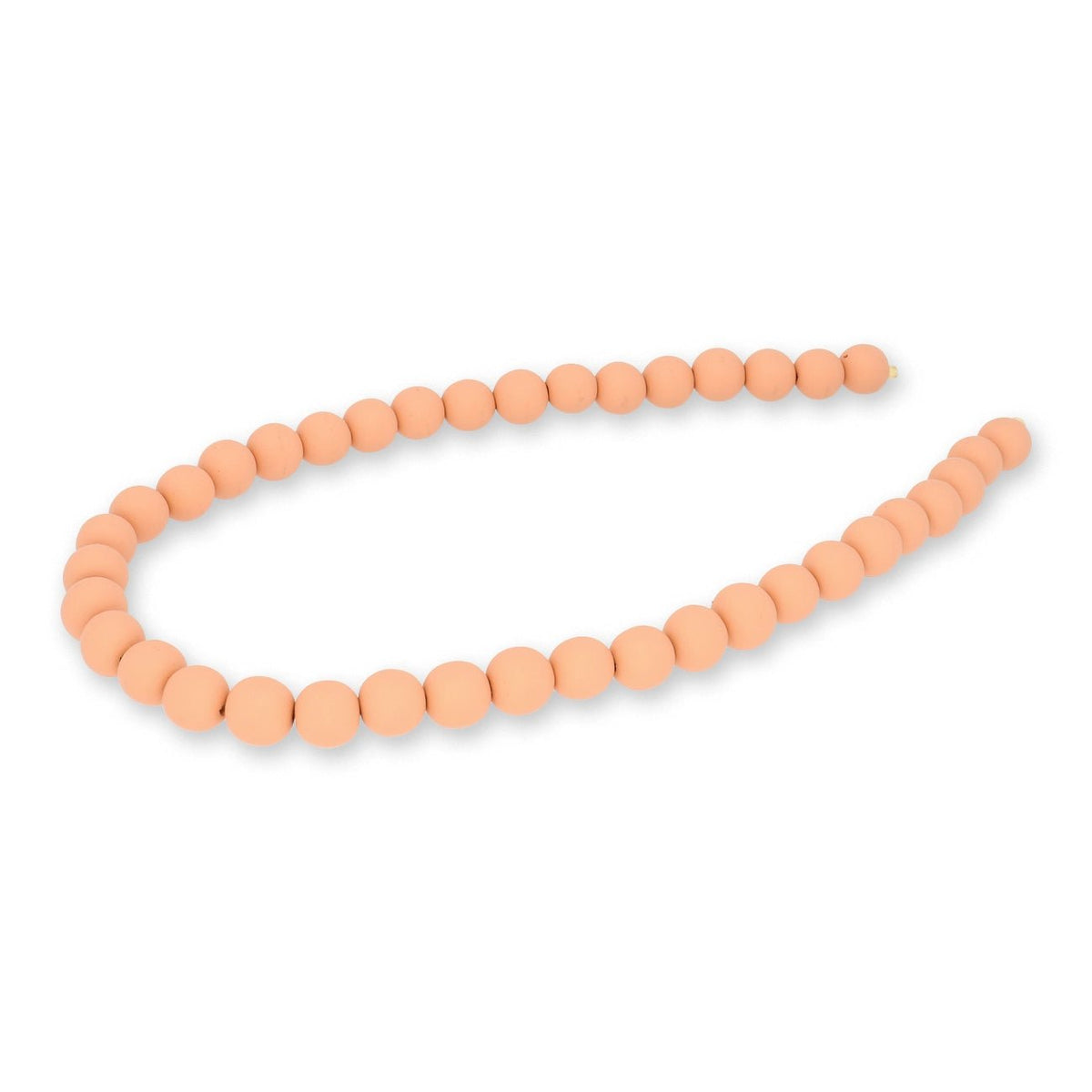 Farbige Holzperlen – ca. Ø 10 mm - Lachs - PerlineBeads SA