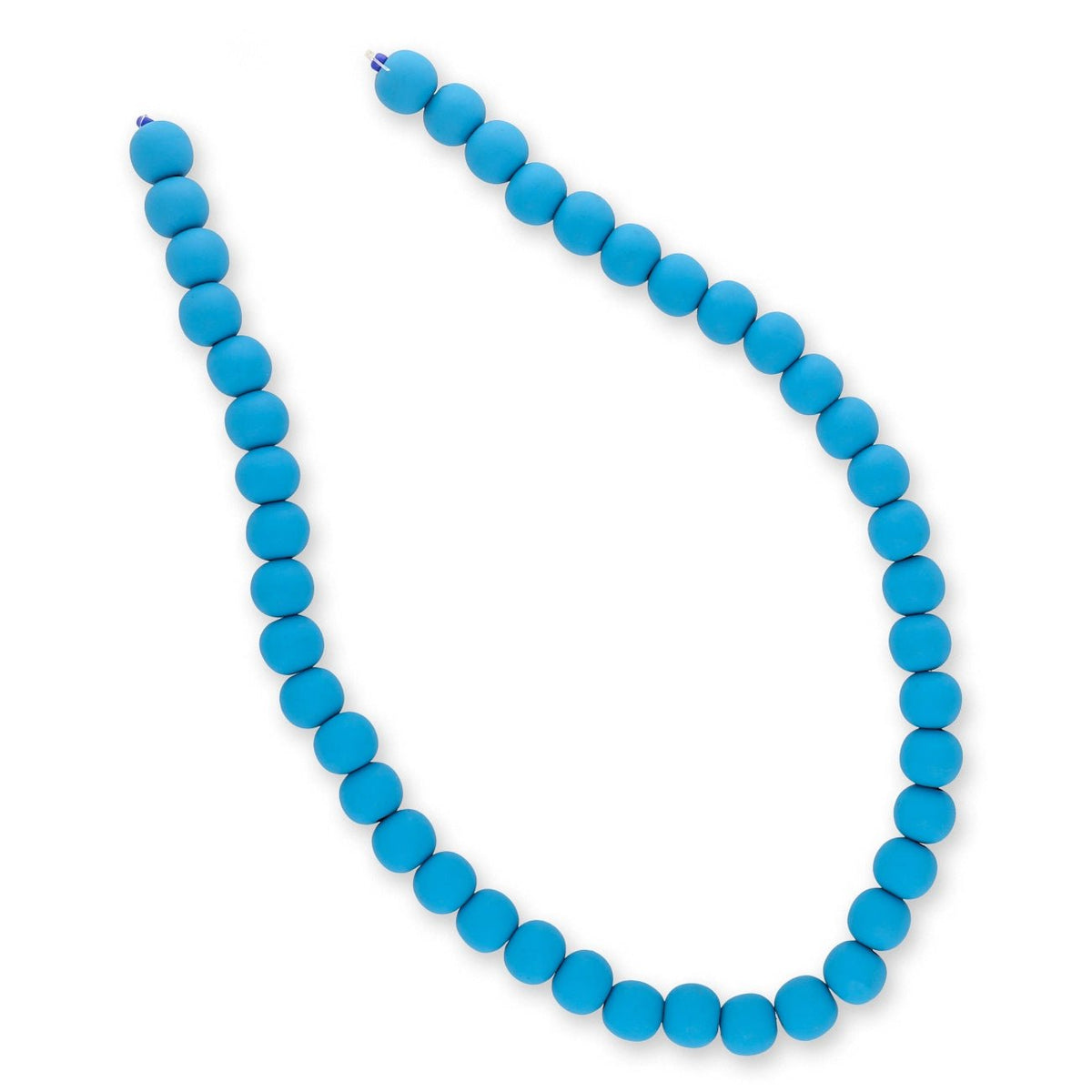 Farbige Holzperlen – ca. Ø 10 mm - Leuchtendes Blau - PerlineBeads SA