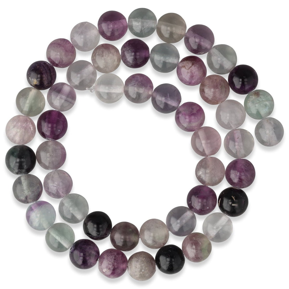 Fluorit Perlen lila · rund · 8 mm - PerlineBeads SA