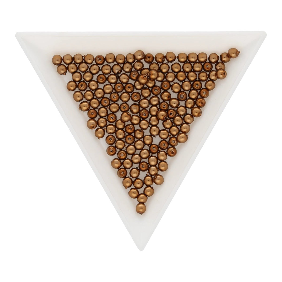 Glasperlen rund - 3 mm - Brown - PerlineBeads SA