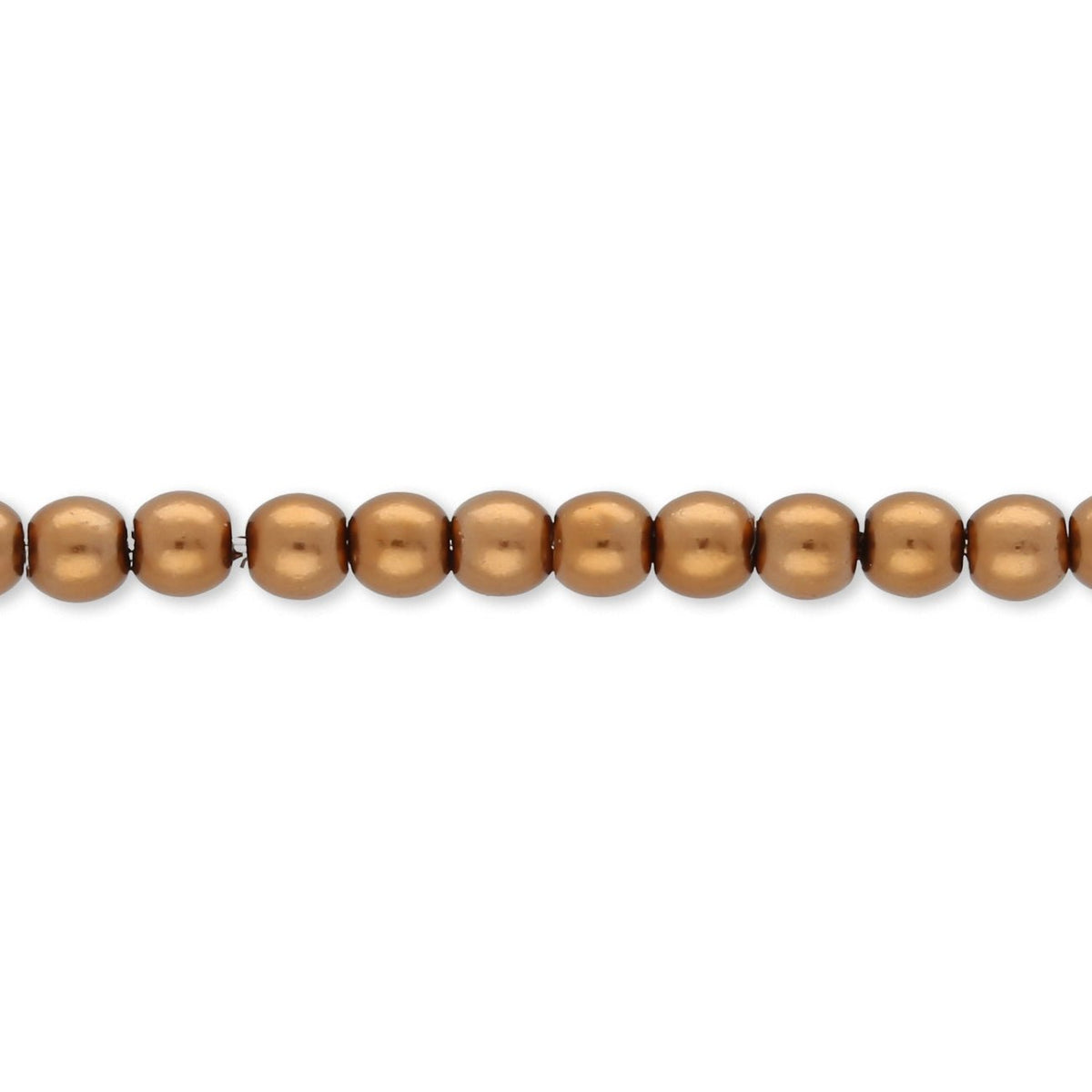 Glasperlen rund - 3 mm - Brown - PerlineBeads SA