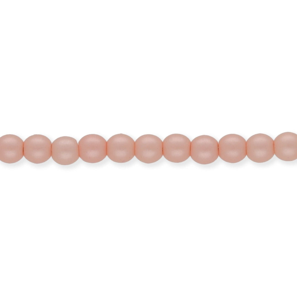 Glasperlen rund - 3 mm - Powdery Pastel Peach - PerlineBeads SA