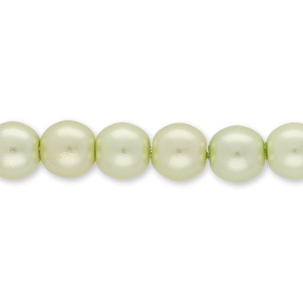 Glasperlen rund - 6 mm - Shiny Mint - PerlineBeads SA