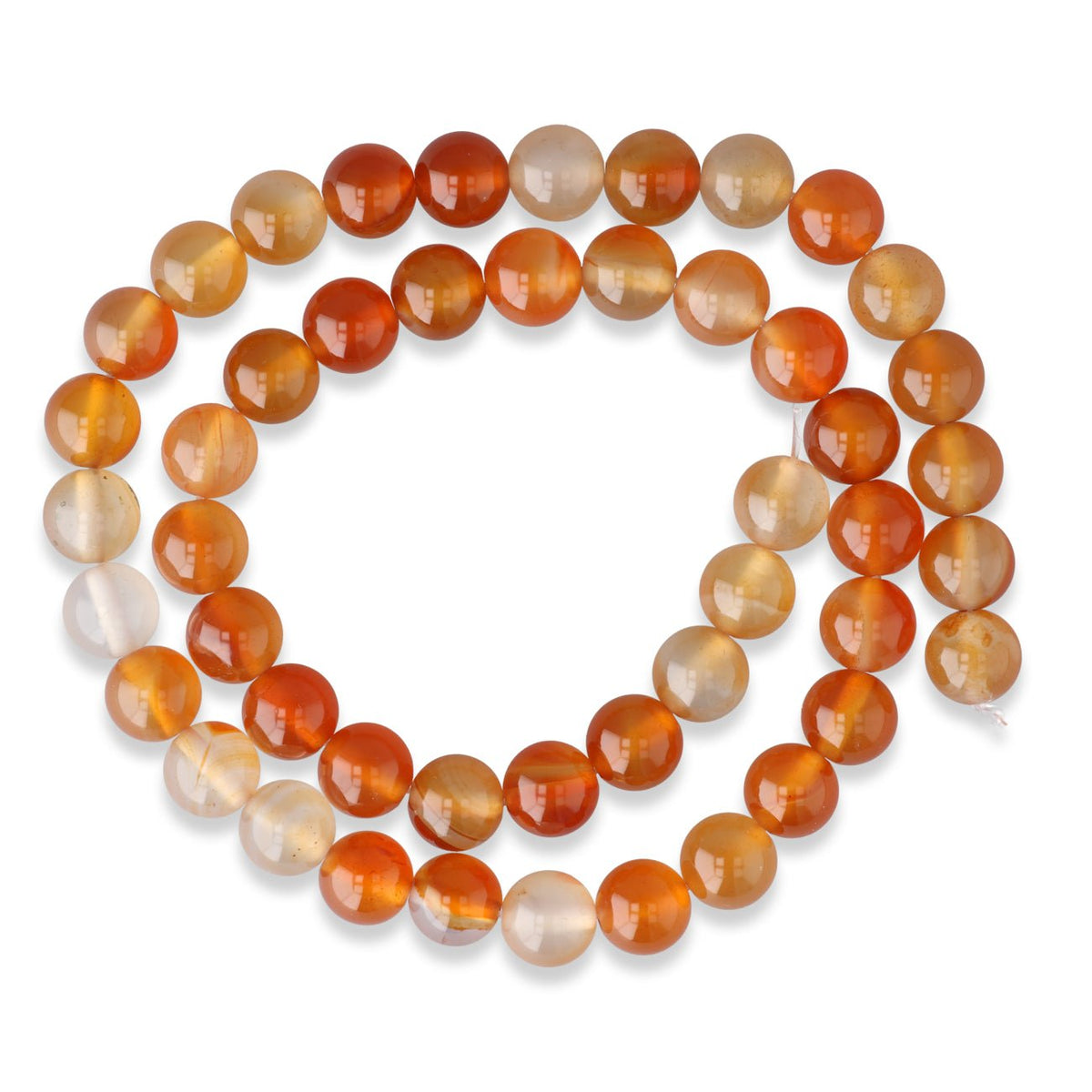 Karneol Perlen · rund · 8 mm - PerlineBeads SA