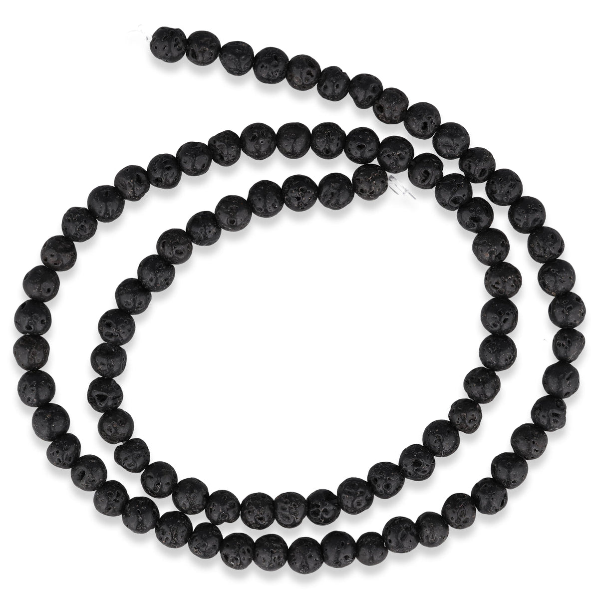Lavastein Perlen · rund · 4 mm - PerlineBeads SA