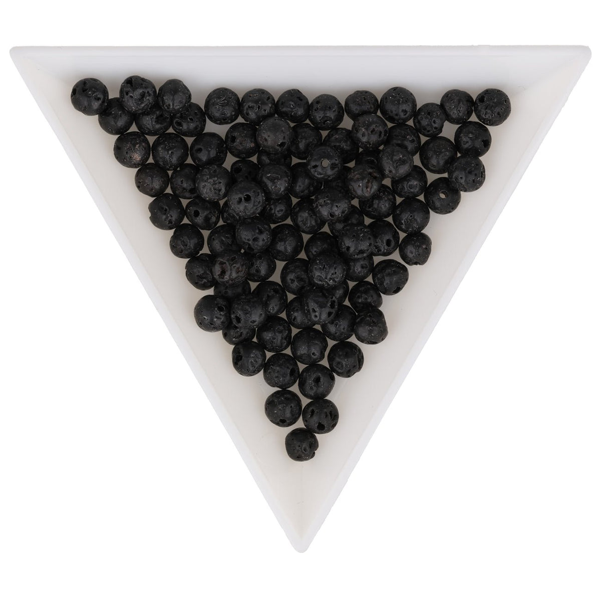 Lavastein Perlen · rund · 4 mm - PerlineBeads SA