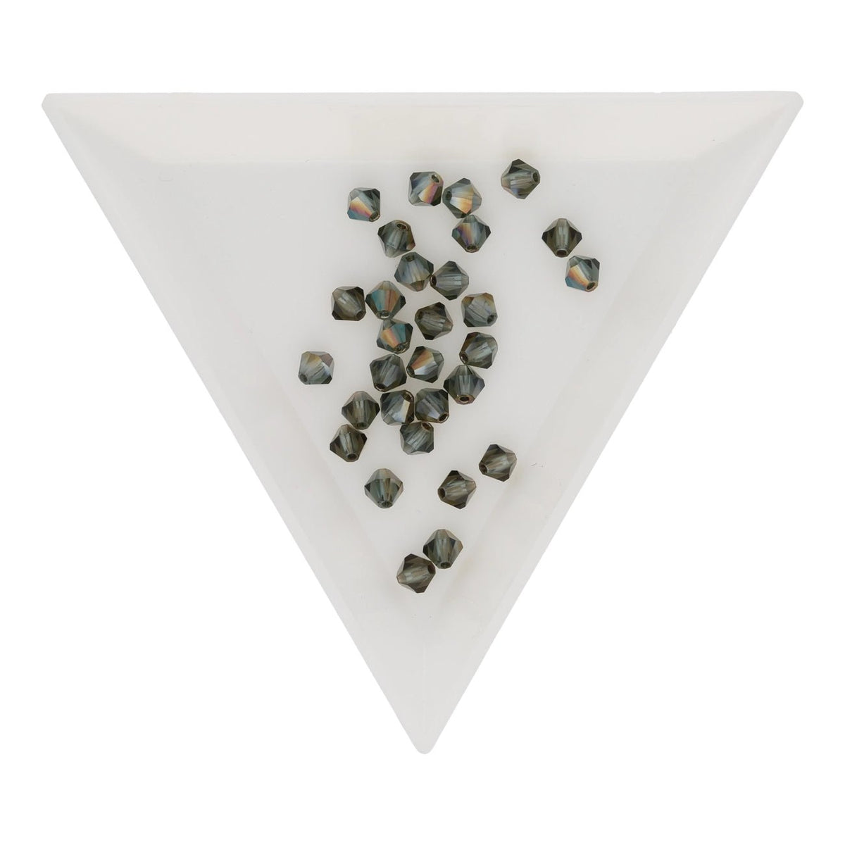 M.C. Doppelkegel 4 mm - Blue Diamond AB - PerlineBeads SA