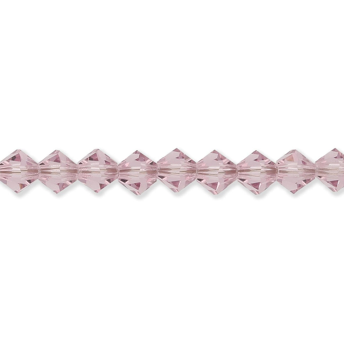 M.C. Doppelkegel 4 mm - Light Amethyst - PerlineBeads SA