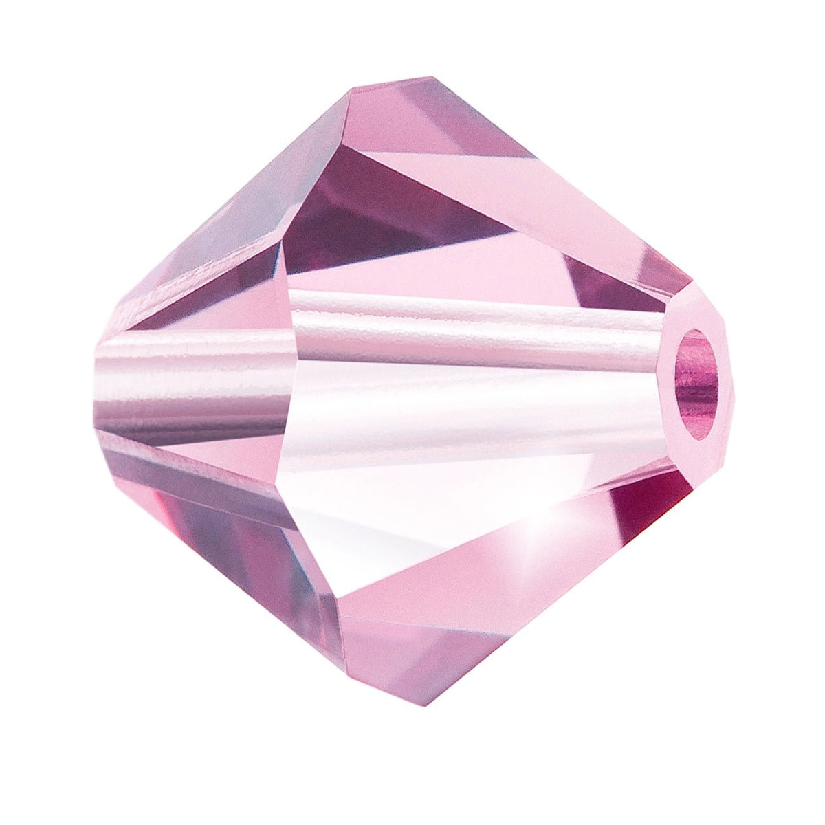 M.C. Doppelkegel 4 mm - Light Amethyst - PerlineBeads SA