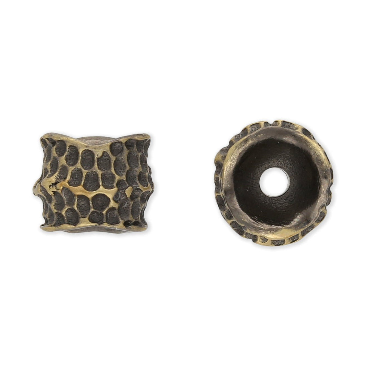 Metallperle / Spacer Perle im tibetischen Stil - Bronze antik - PerlineBeads SA