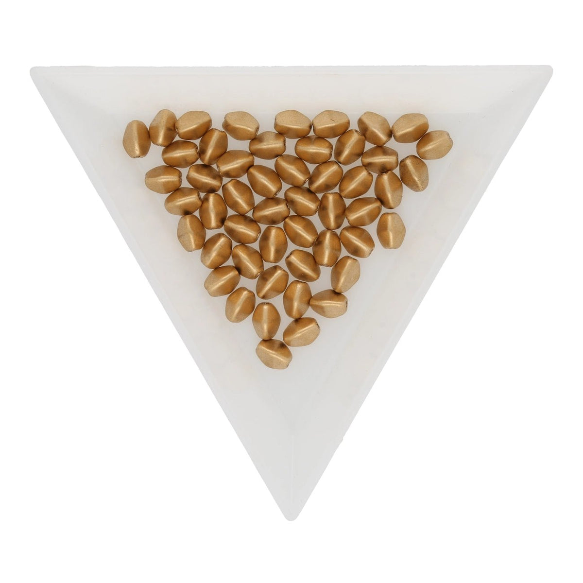 Pinch Bead 5x3 mm - Matte Metallic Flax - PerlineBeads SA