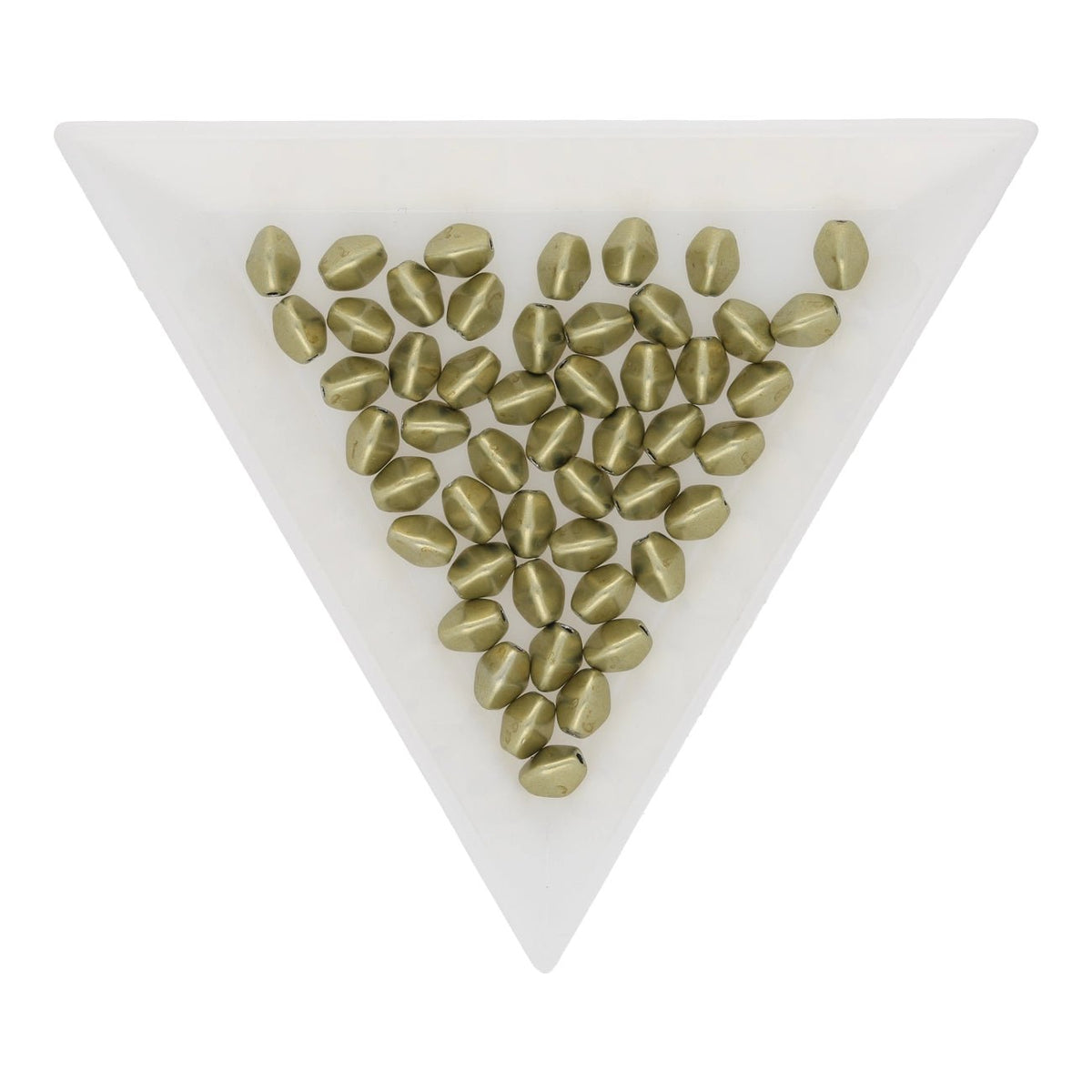 Pinch Bead 5x3 mm - Saturated Metallic Limelight - PerlineBeads SA
