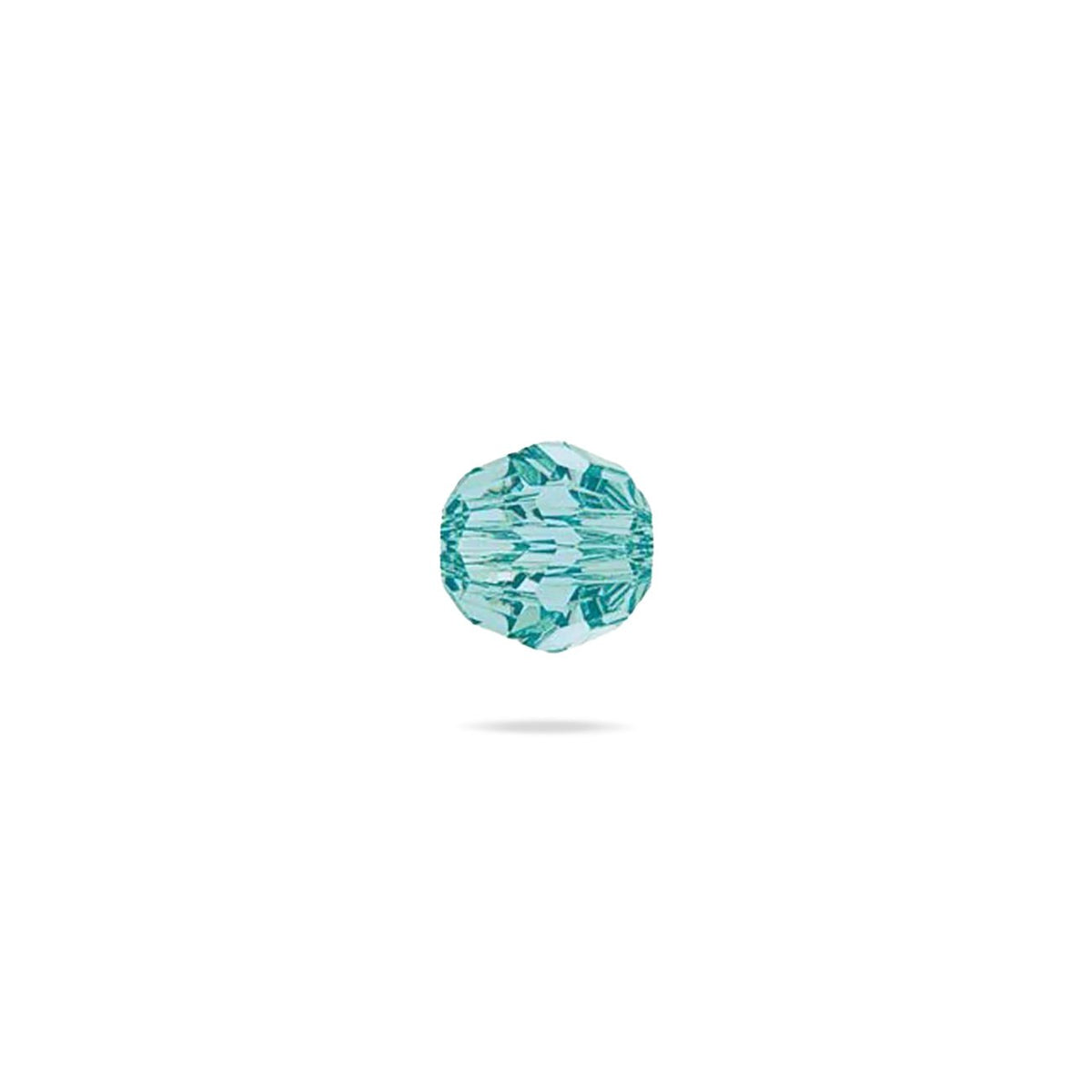 PRESTIGE 5000 Kristall, Classic runde Perle, 4 mm - Light Turquoise (6 Stk.) - PerlineBeads SA