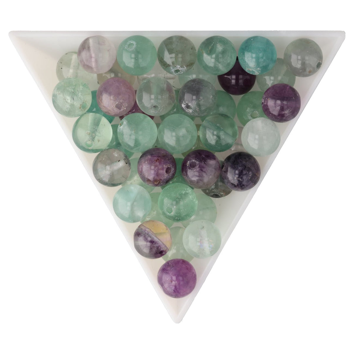 Regenbogenfluorit Perlen · rund · 8 mm - PerlineBeads SA