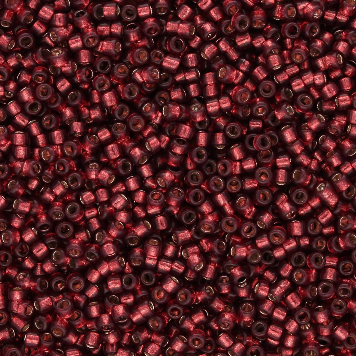 Rocailles - Perlen Toho 15/0 – Silver - Lined Milky Pomegranate - PerlineBeads SA