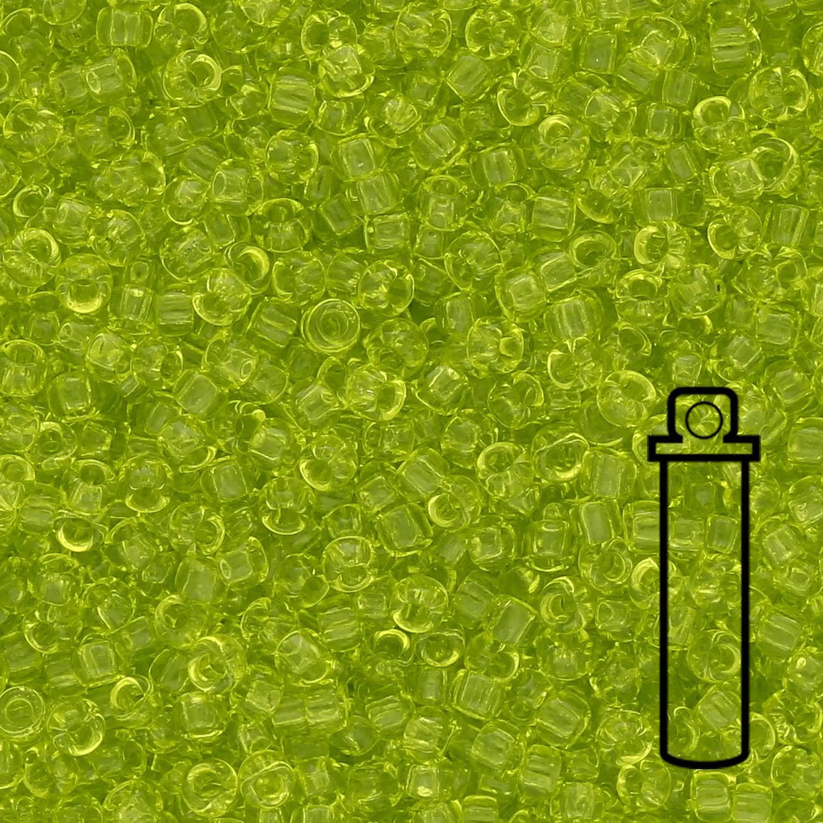 Rocailles - Perlen Toho 15/0 – Transparent Lime Green - PerlineBeads SA