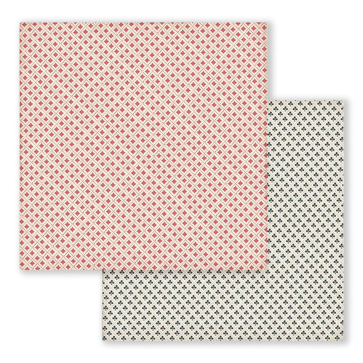 Scrapbook - Block "Alice" Backgrounds - Double Face - 10 Seiten - 20,3 x 20,3 (8x8 inch) - PerlineBeads SA