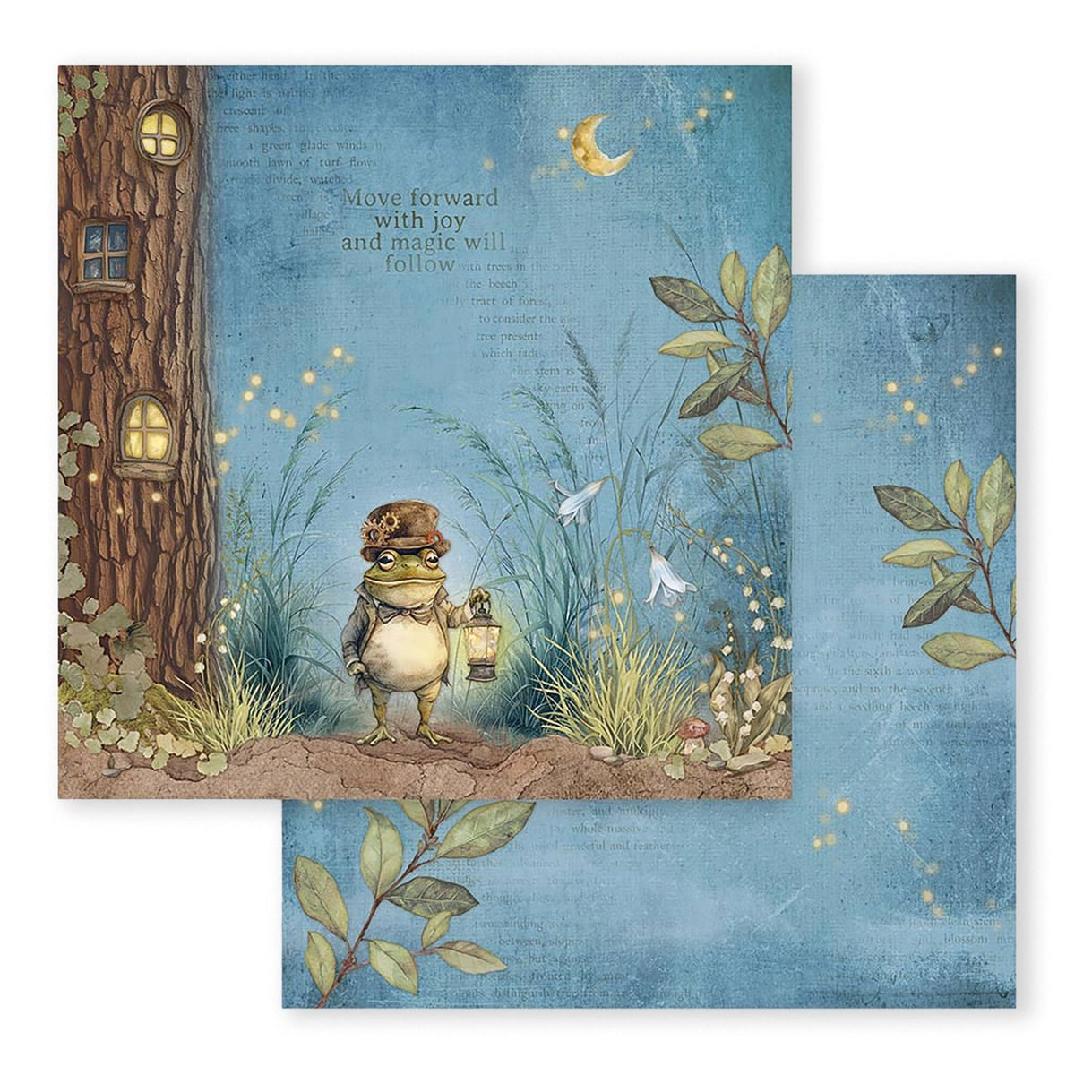 Scrapbook - Block "Hidde Grove" - Double Face - 10 Seiten - 30,5 x 30,5 cm (12 x 12 inch) - PerlineBeads SA