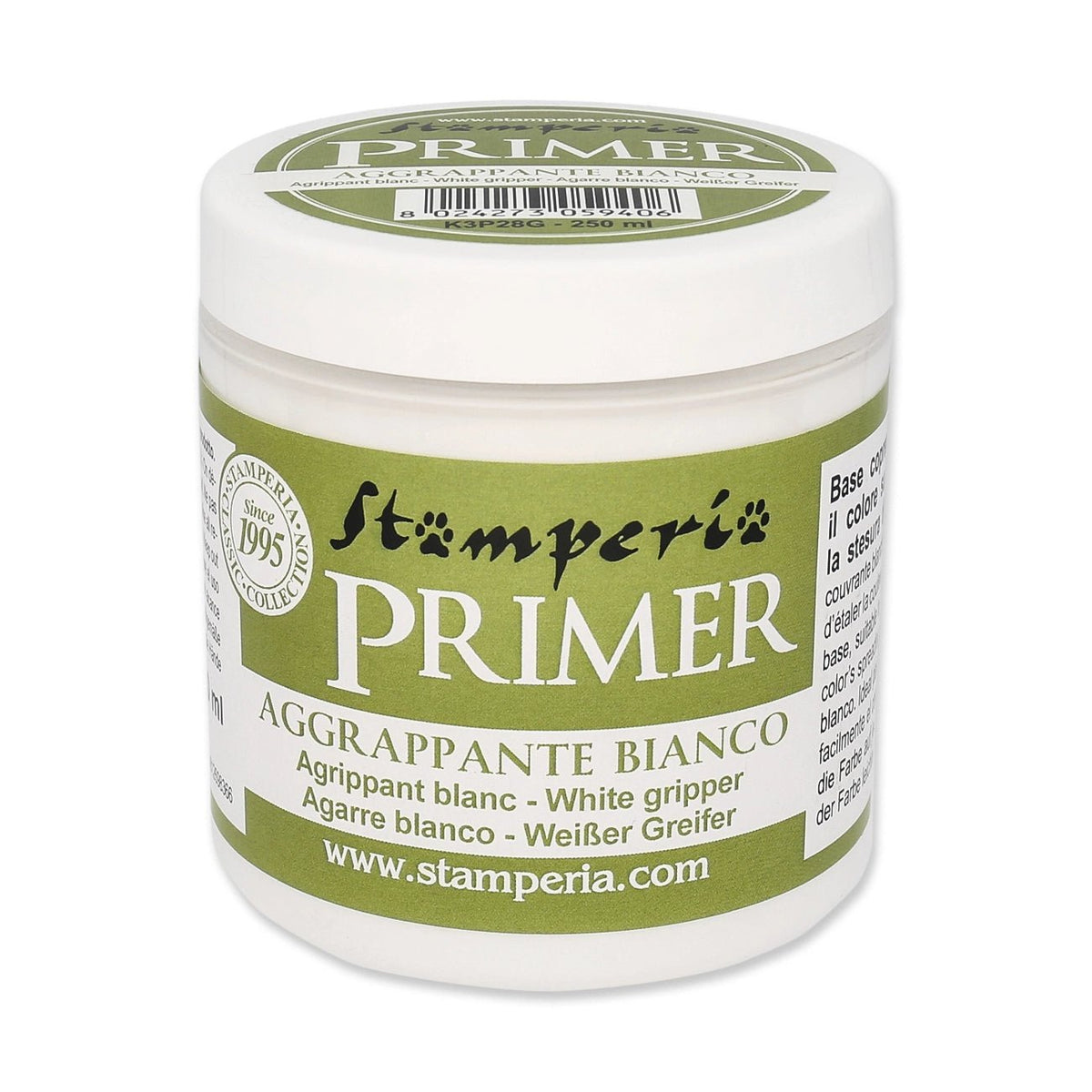 Stamperia Primer – Weiss, 250 ml - PerlineBeads SA