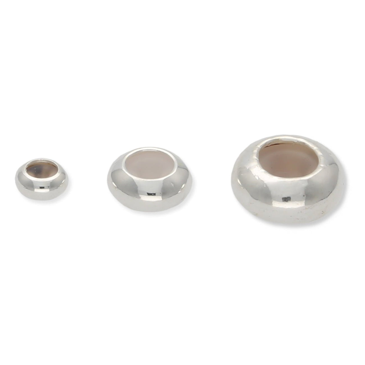Stopper Perlen - Versilbert - PerlineBeads SA