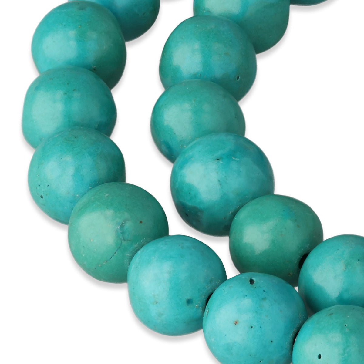 Tibetischer Türkis Perlen · rund · 8 mm - PerlineBeads SA