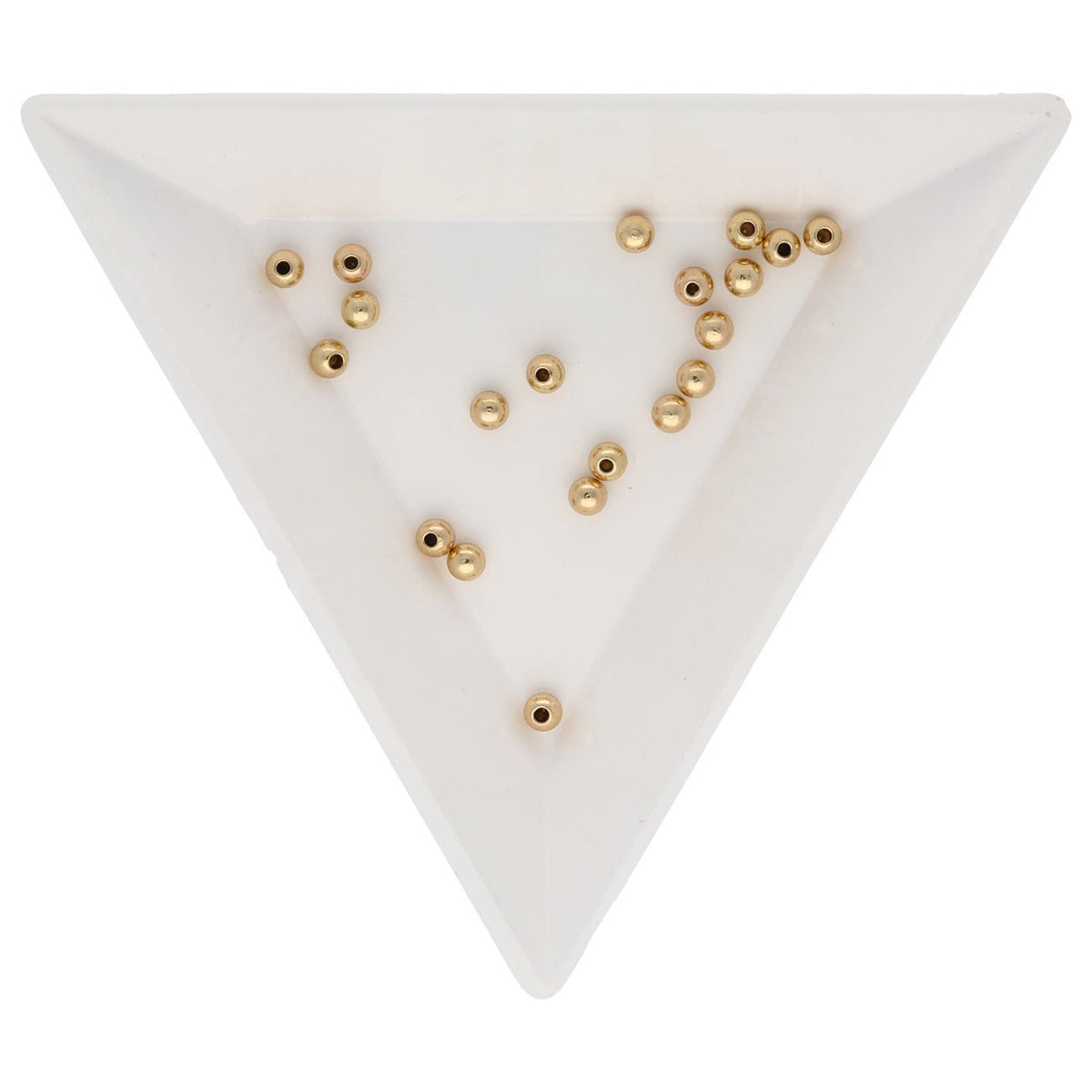 Abschluss-Perle für Memory Wire - 3 mm - Gold - PerlineBeads