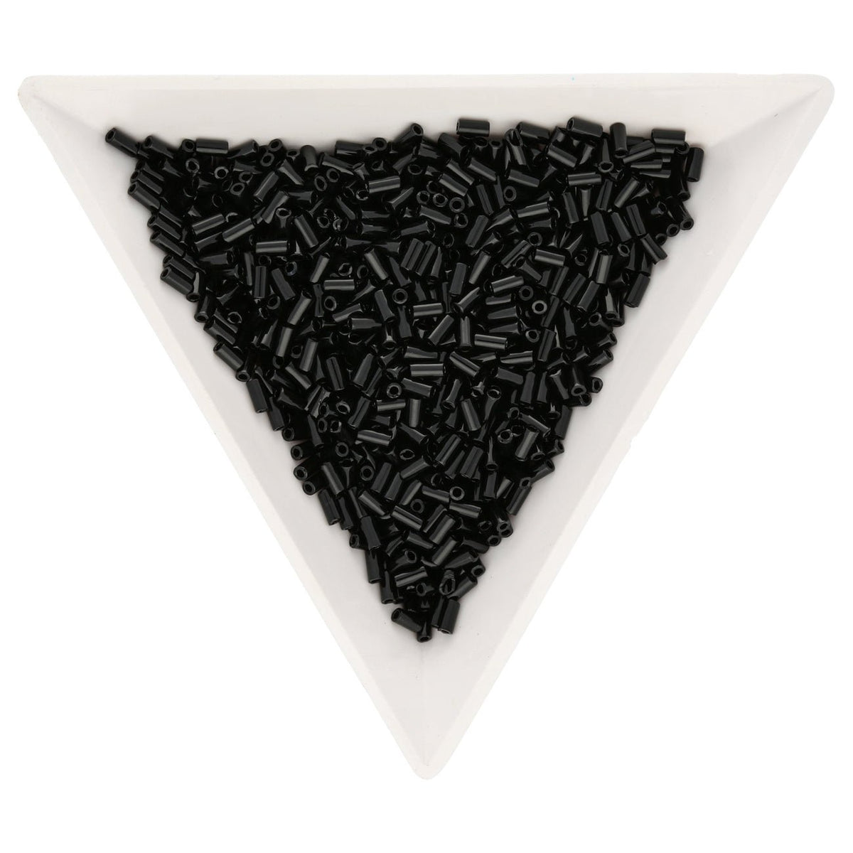 Bugle 3 mm – Black - PerlineBeads