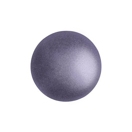Cabochon par Puca® - 14 mm - Metallic Mat Dark Purple (2 Stk.) - PerlineBeads