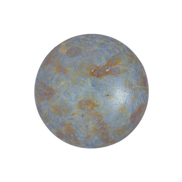 Cabochon par Puca® - 18 mm - Opaque Blue/Green Spotted - PerlineBeads