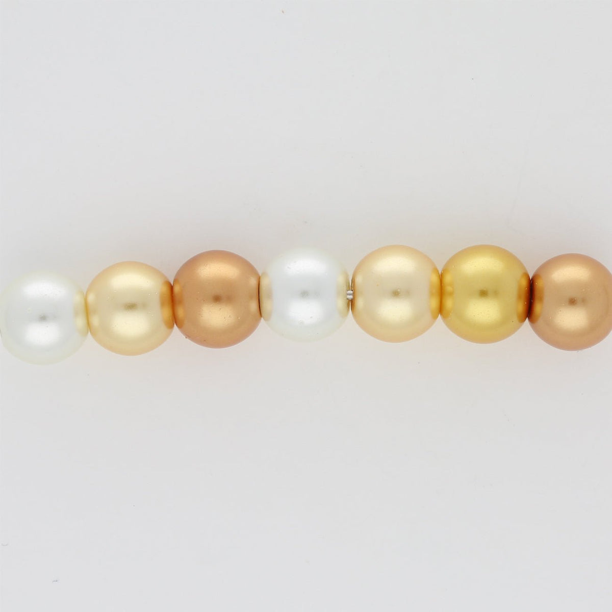 Glasperlen rund - 8 mm - Caramel Mix - PerlineBeads