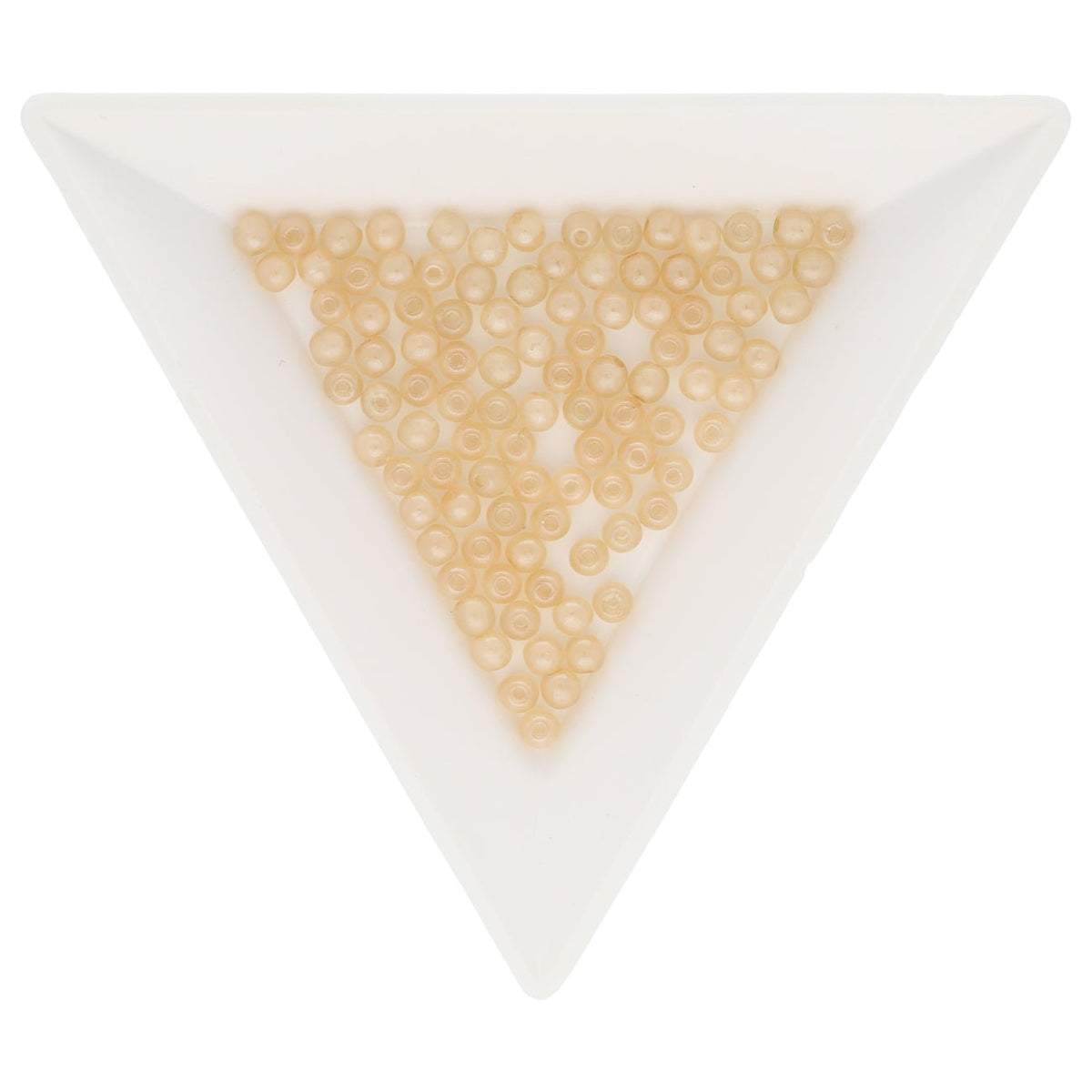 Recycelte Glasperlen 3 mm - Light Peach - PerlineBeads