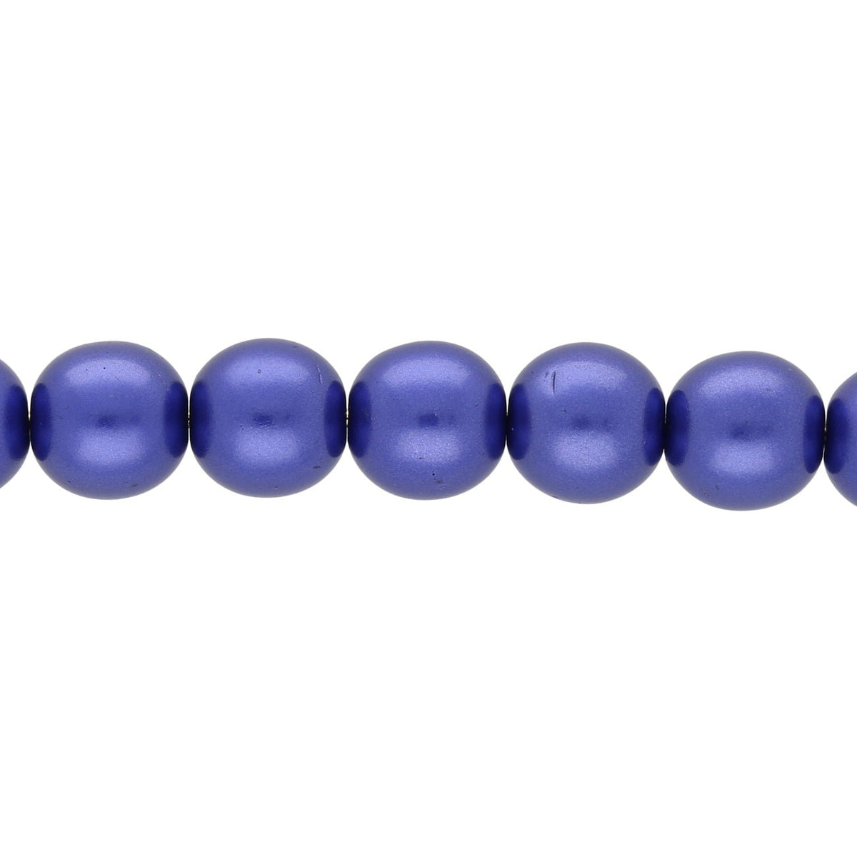 Recycelte Glasperlen 8 mm - Pearly Cobalt Bubbles - PerlineBeads