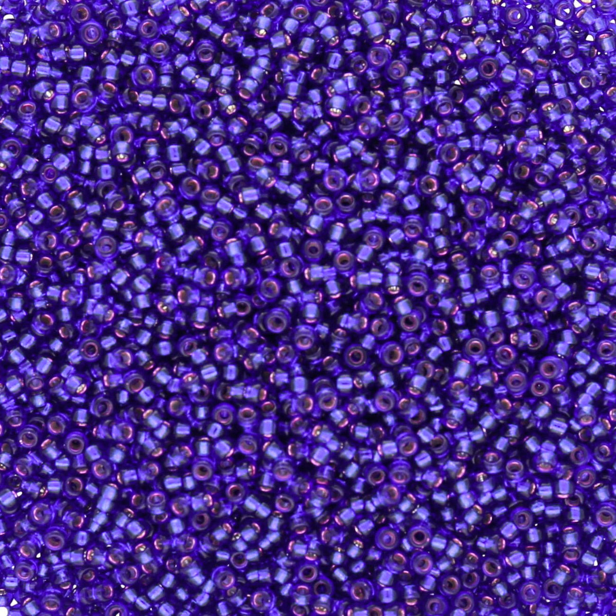 Rocailles-Perlen Miyuki 15/0 – Silver Lined Violet - PerlineBeads