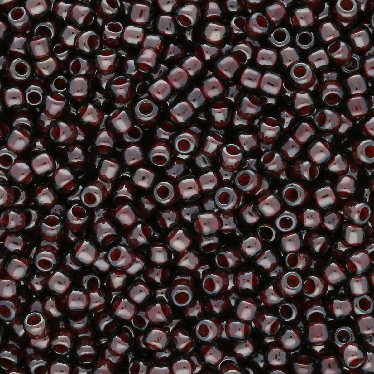Rocailles-Perlen Toho 11/0 – Inside Color Montana Blue/Oxblood Lined - PerlineBeads