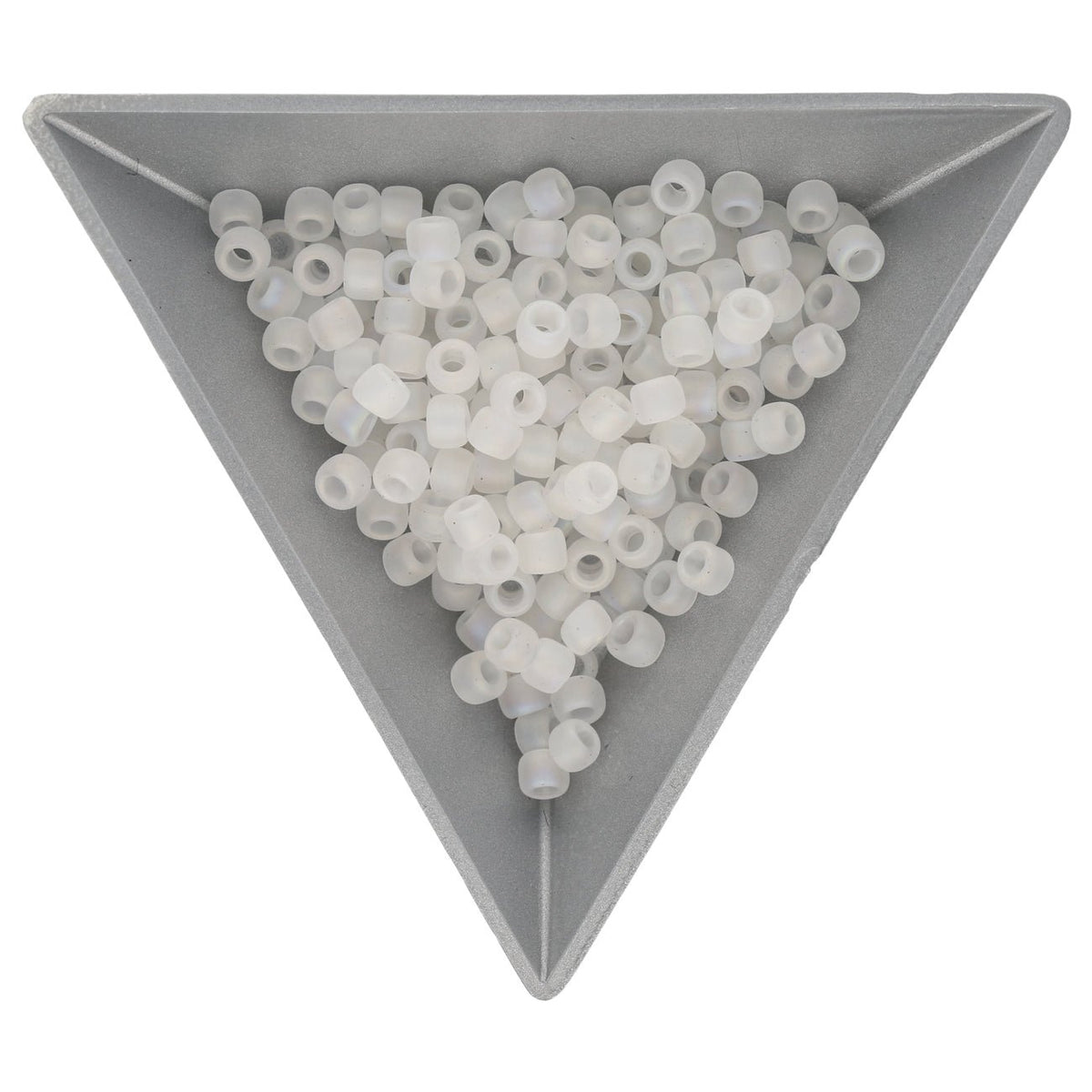 Rocailles-Perlen Toho 6/0 – Transparent Rainbow Frosted Crystal - PerlineBeads