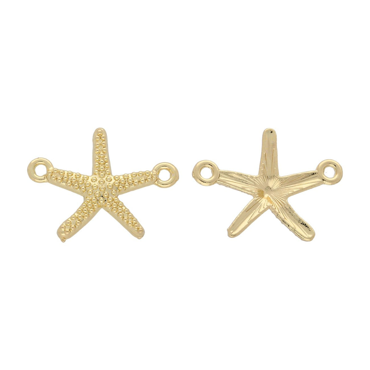 Schmuckverbinder "Seestern" – Farbe Gold - PerlineBeads