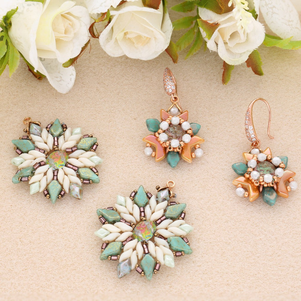 Baroque 2-Loch Cabochons - PerlineBeads