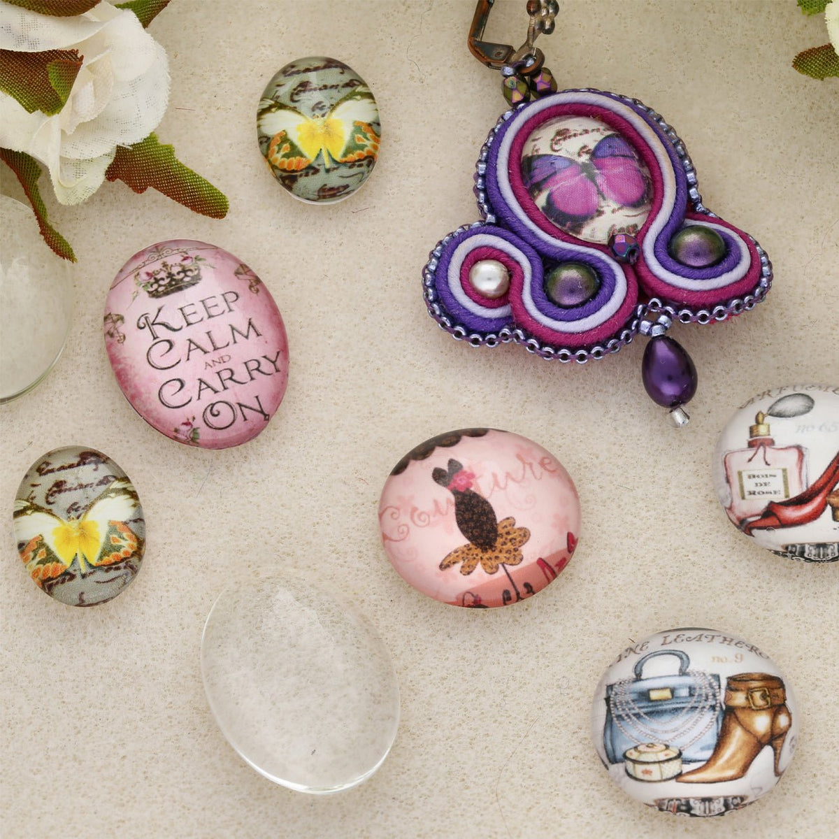 Cabochons mit Motiv - PerlineBeads