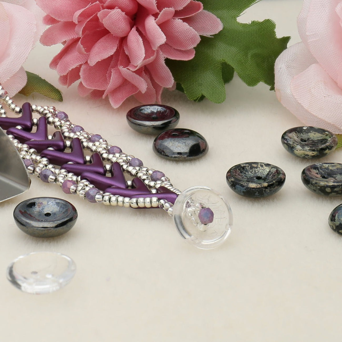 Cup Button - PerlineBeads