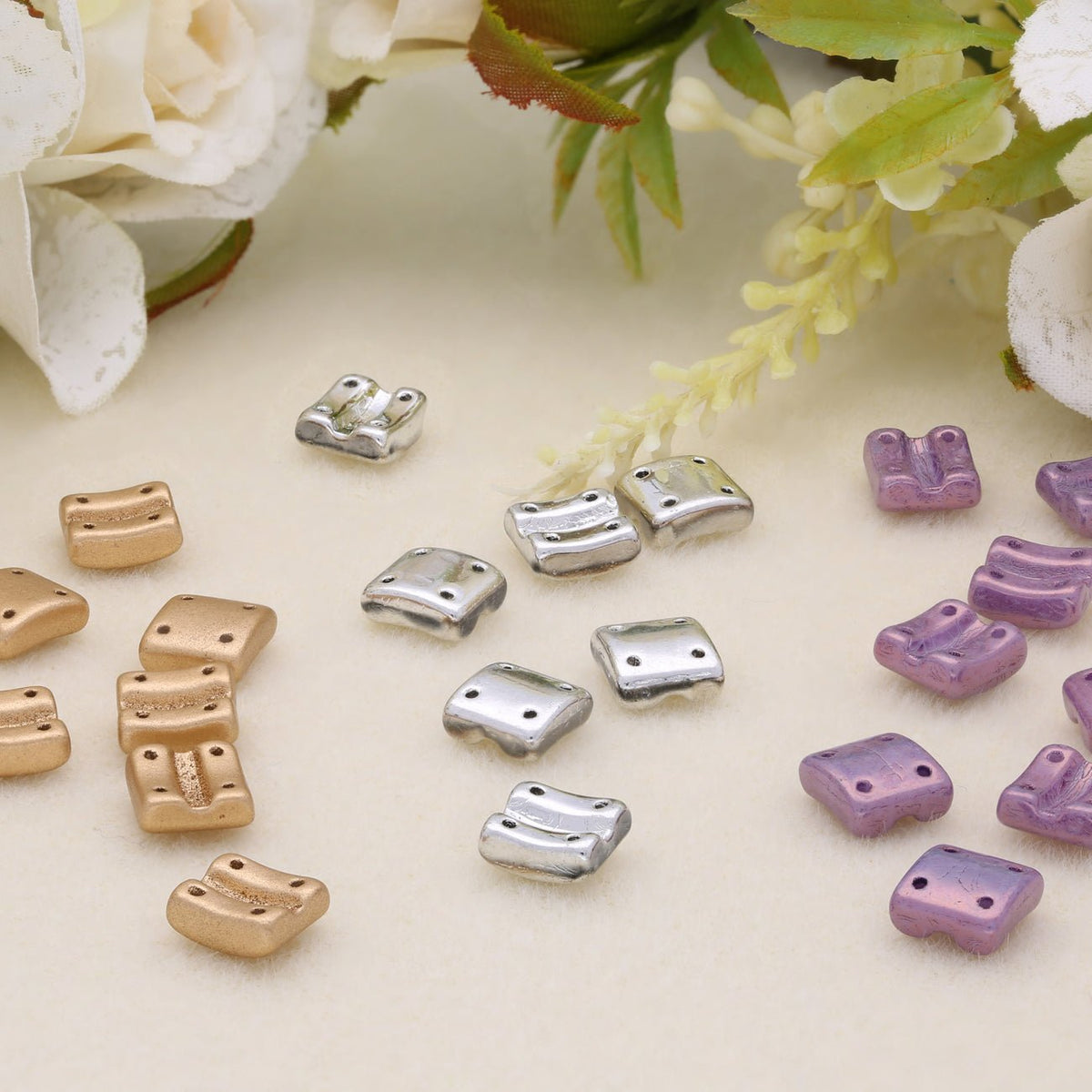 Fixer Beads - vertikale Version mit 4 Löchern - PerlineBeads