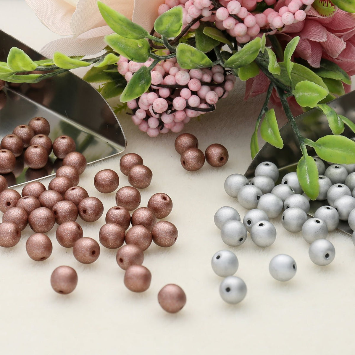 Runde Glasperlen - PerlineBeads