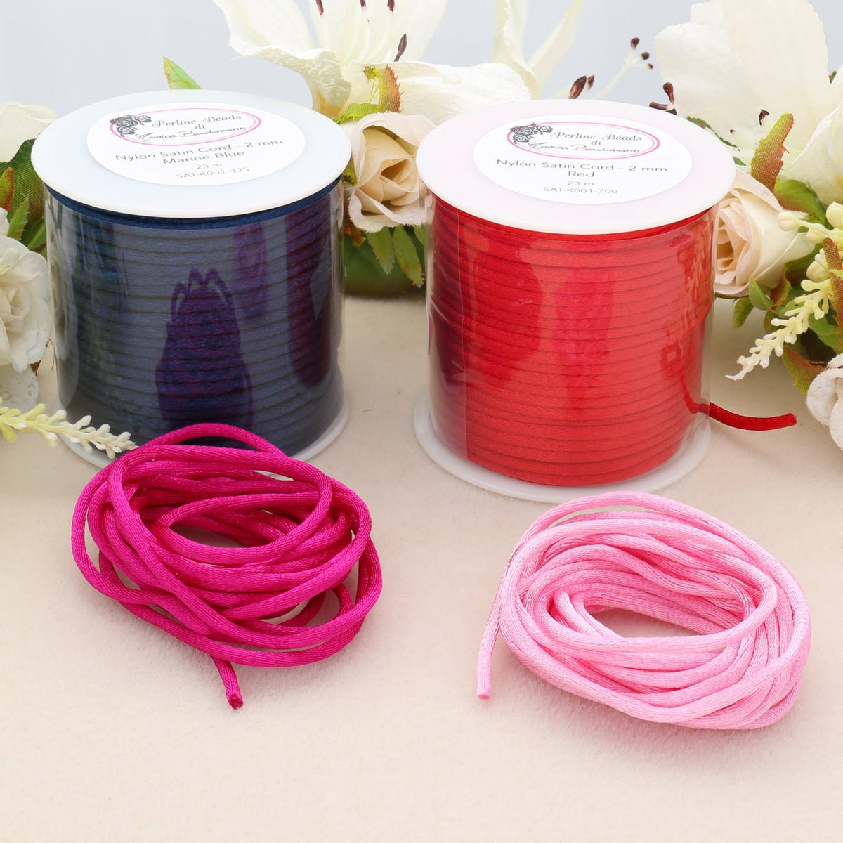 Satin Kordeln - PerlineBeads